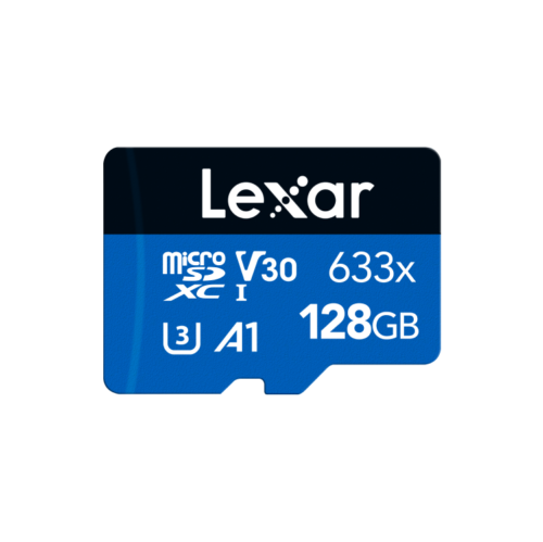 128GB - Lexar® High-Performance 633x microSDHC™ microSDXC™ UHS-I Card BLUE Series