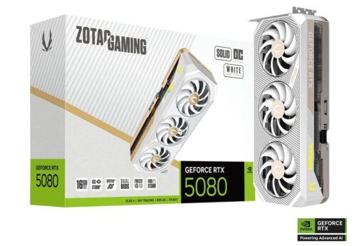 ZOTAC GAMING RTX 5080 SOLID OC 16GB - White