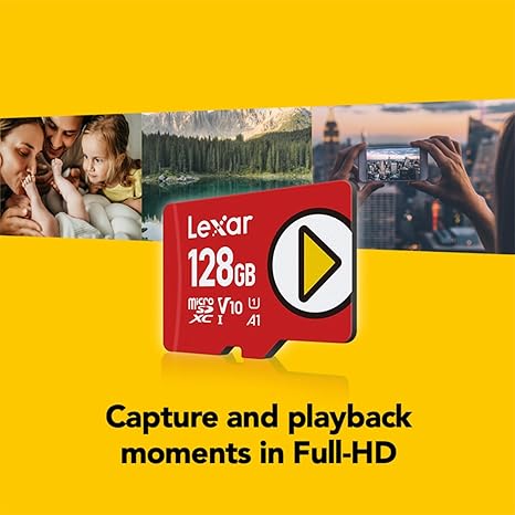 128GB - Lexar® PLAY microSDXC™ UHS-I Card 3