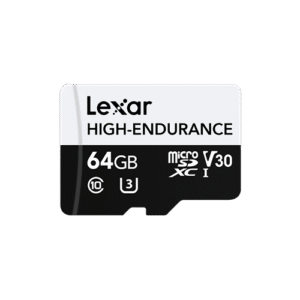 64GB - Lexar® High-Endurance microSDHC or microSDXC™ UHS-I Card